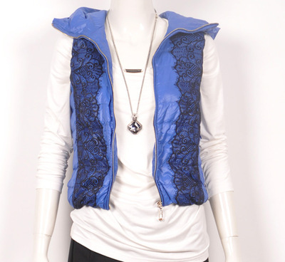 GB-1606歌蕾思正品羽絨服馬甲 短款修身時尚，麗水飛翔鳥制造